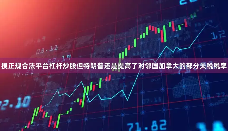 搜正规合法平台杠杆炒股但特朗普还是提高了对邻国加拿大的部分关税税率