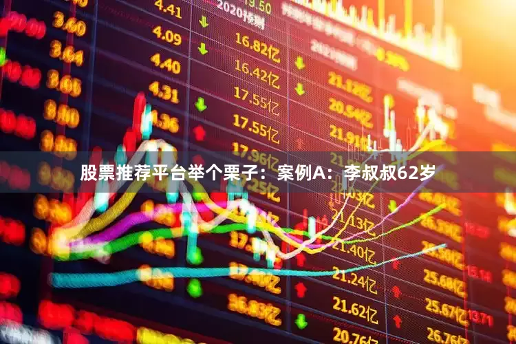 股票推荐平台举个栗子：案例A：李叔叔62岁