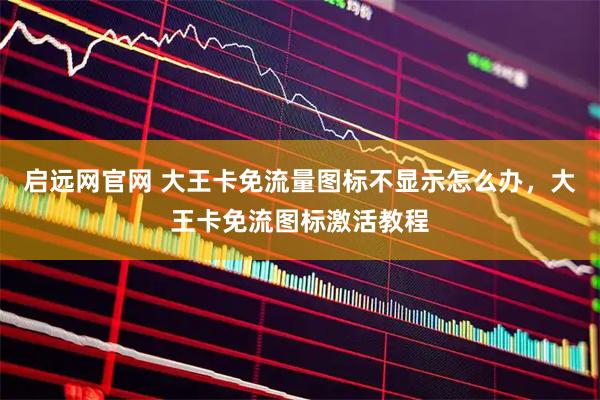 启远网官网 大王卡免流量图标不显示怎么办，大王卡免流图标激活教程
