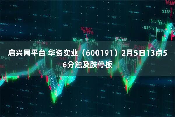 启兴网平台 华资实业（600191）2月5日13点56分触及跌停板